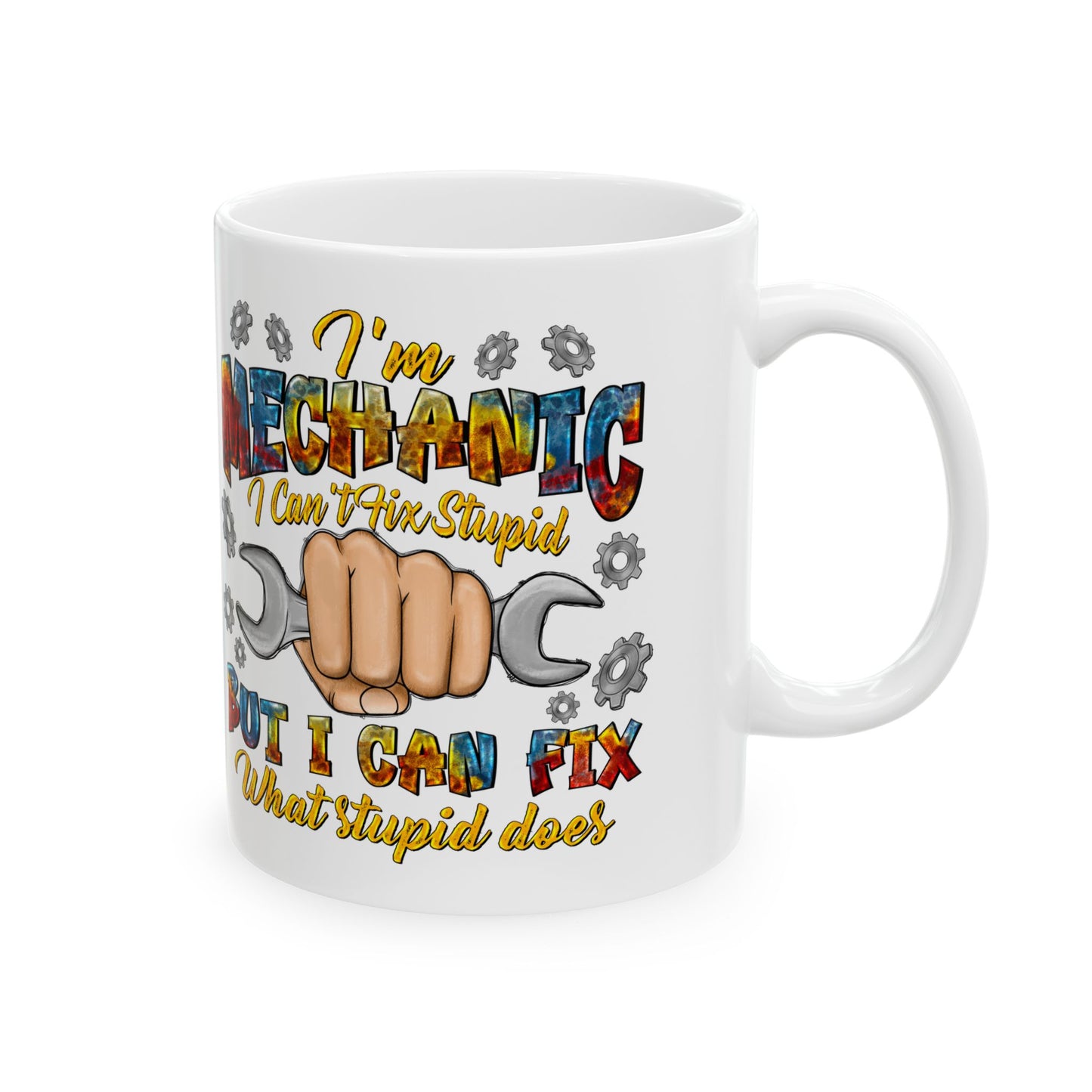 Mechanic Mug Perfect Gift for Auto Enthusiasts Craftsmen Funny Coffee Cup for Gearheads Workshop Humor