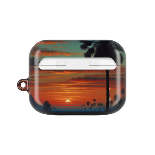 Beach Vibes AirPod Cases, Tropical Sunset Case, Summer Accessory, Perfect Gift for Beach Lovers, Vacation Vibes, Fun Tech Accessories