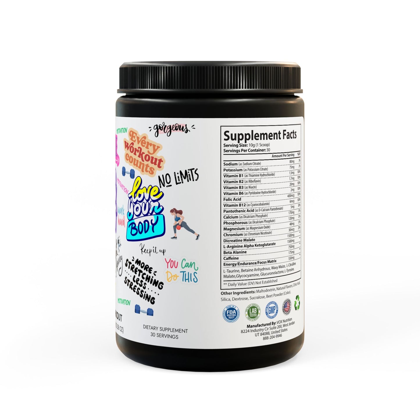 Pre-Workout Supplement, Watermelon (300g, 10.58oz)