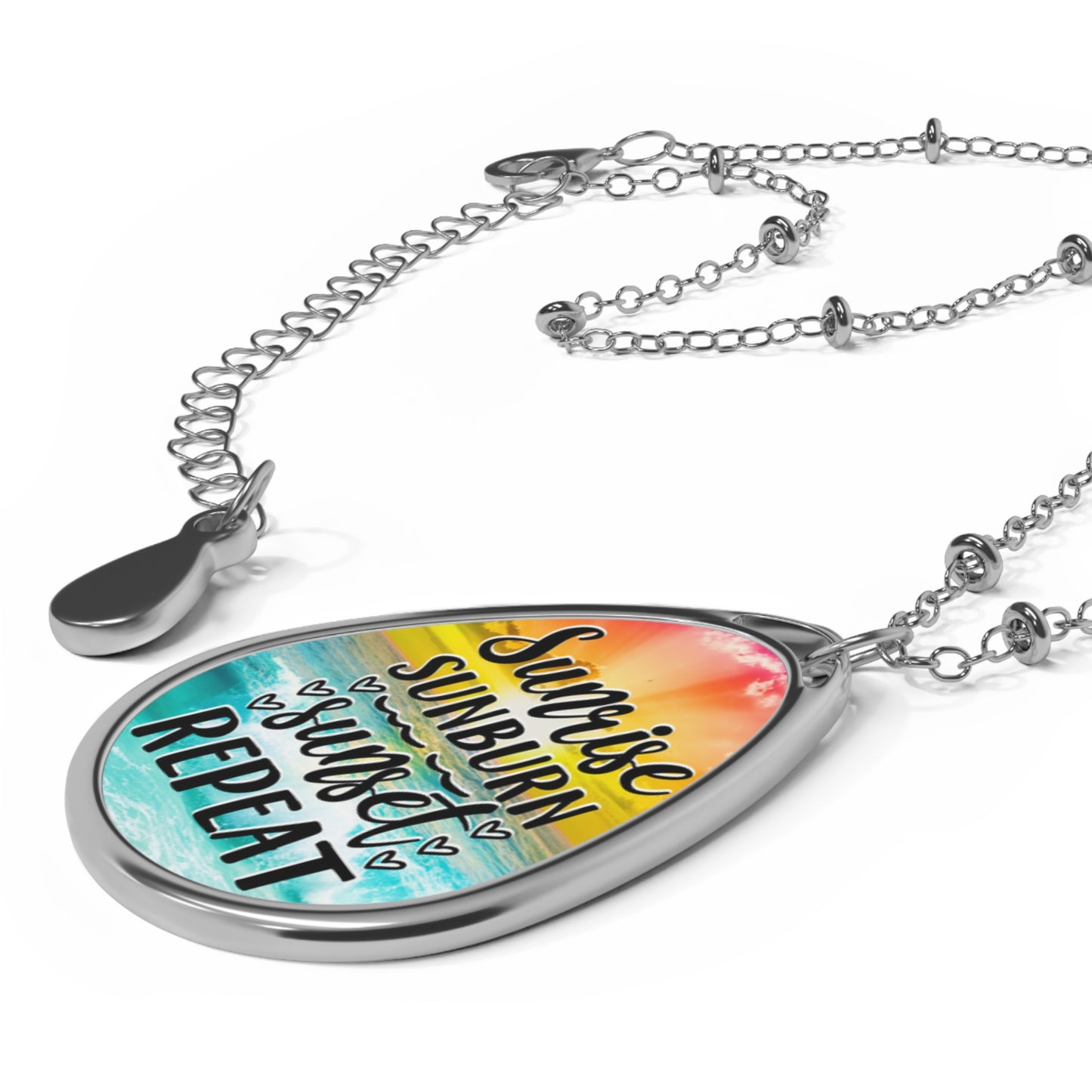 Elegant Nature-Inspired Oval Necklace, Floral Pendant, Statement Jewelry, Gift for Her, Boho Chic Accessory, Mother's Day