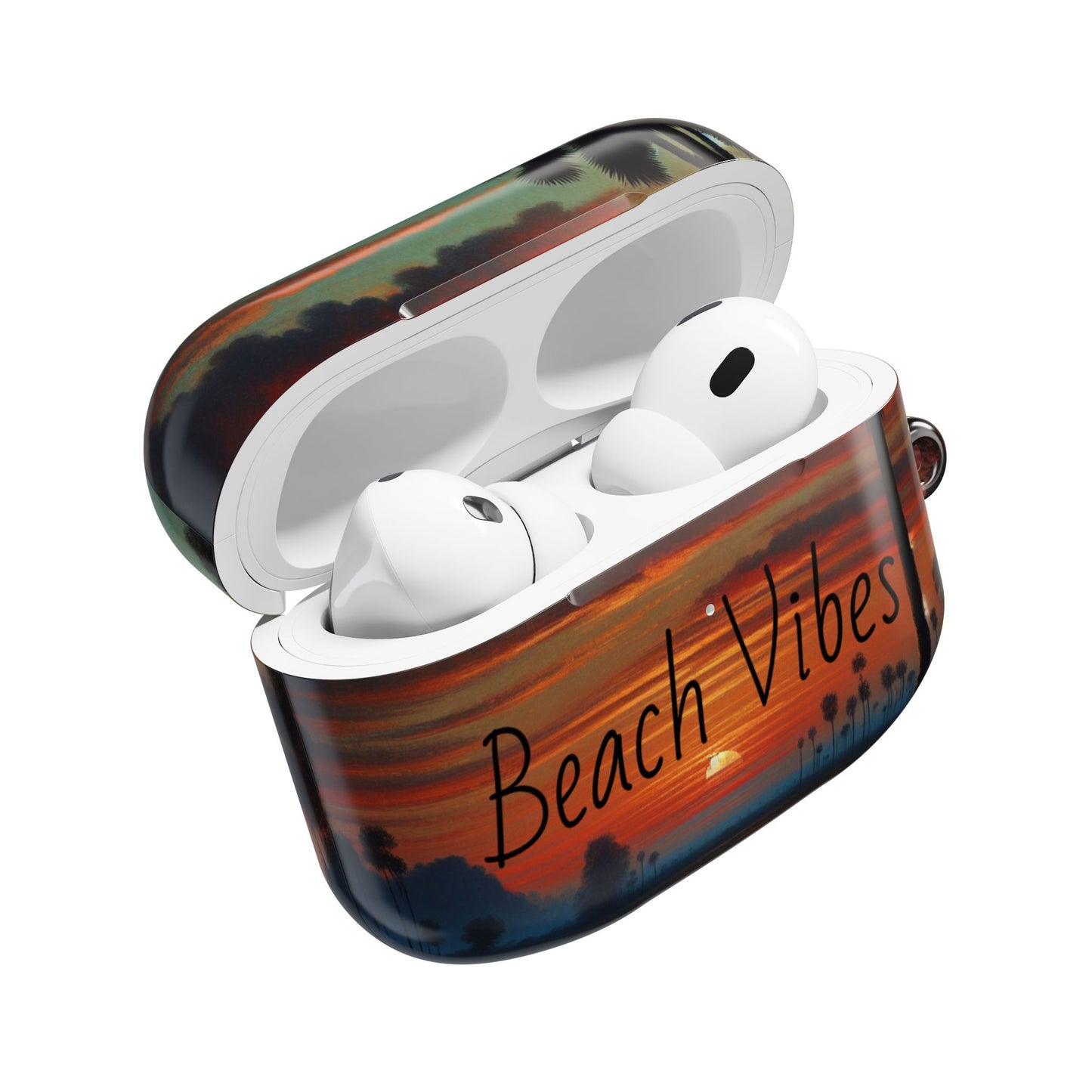Beach Vibes AirPod Cases, Tropical Sunset Case, Summer Accessory, Perfect Gift for Beach Lovers, Vacation Vibes, Fun Tech Accessories