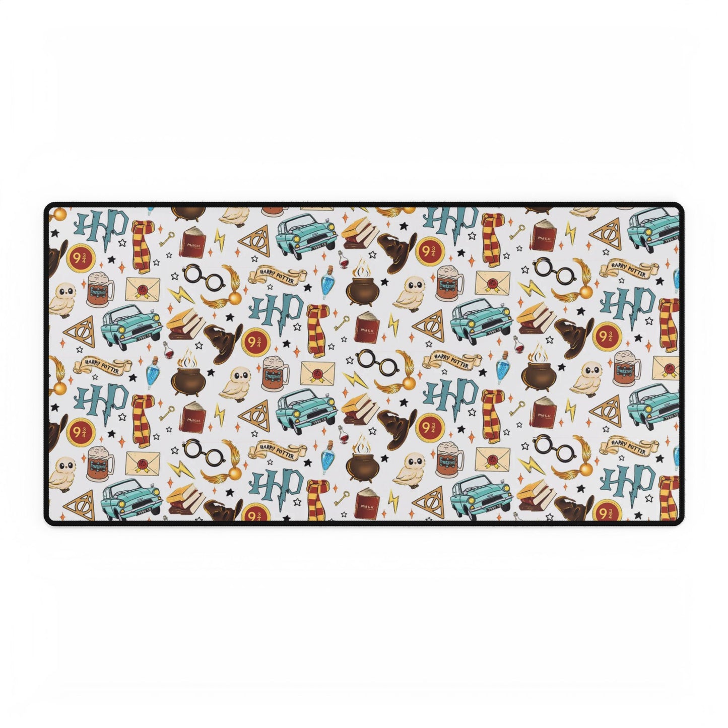 Harry Potter Desk Mat - Magical Office Decor, Gaming Mouse Pad, Nerdy Gifts, Hogwarts Themed Workspace